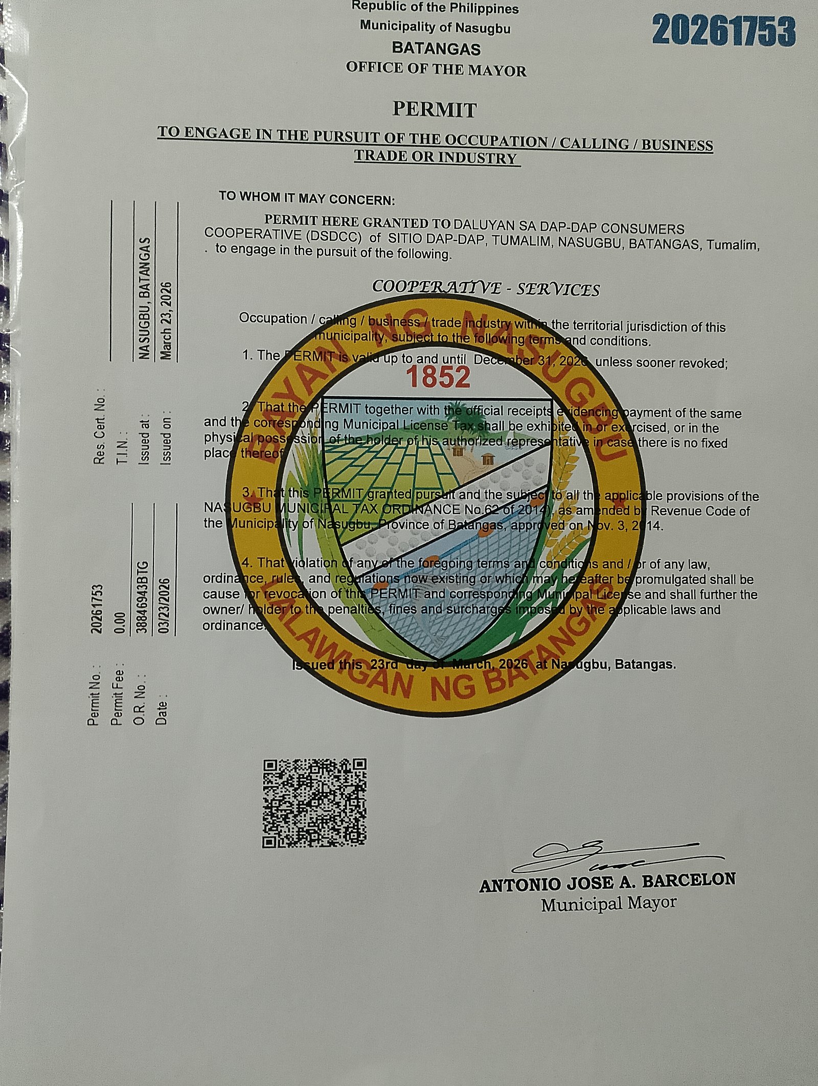 Business permit