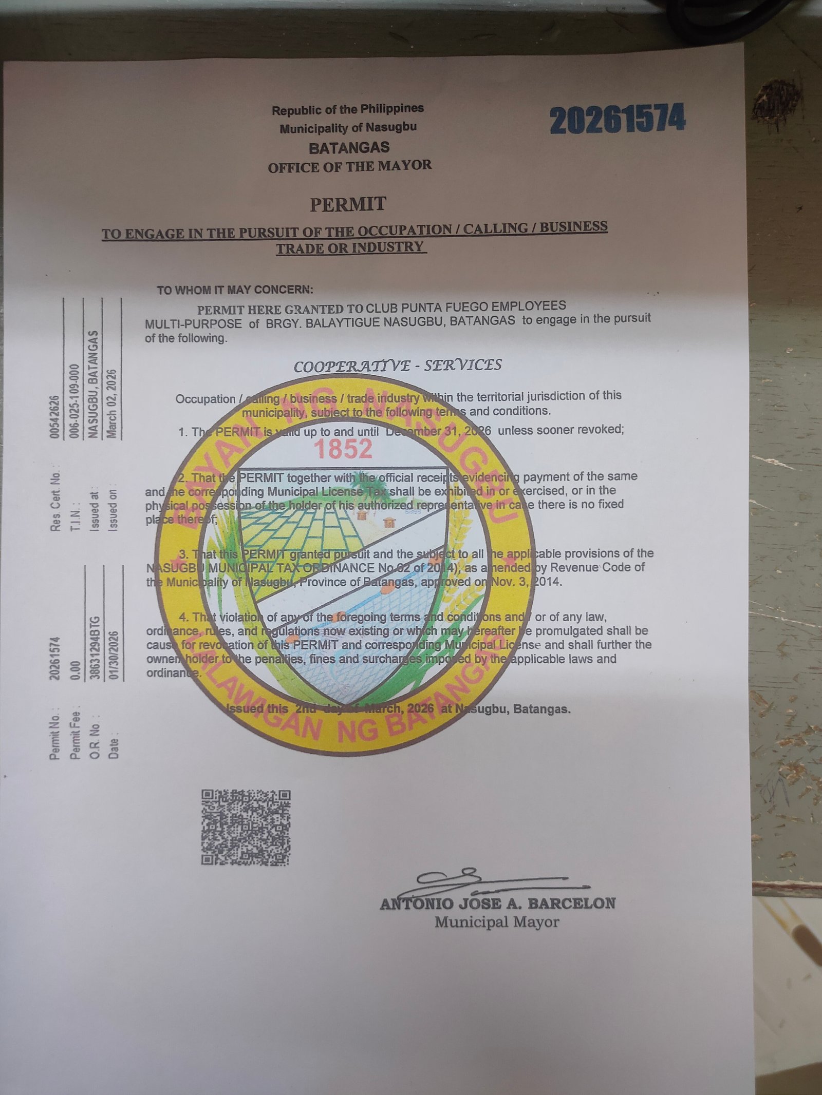 Business permit