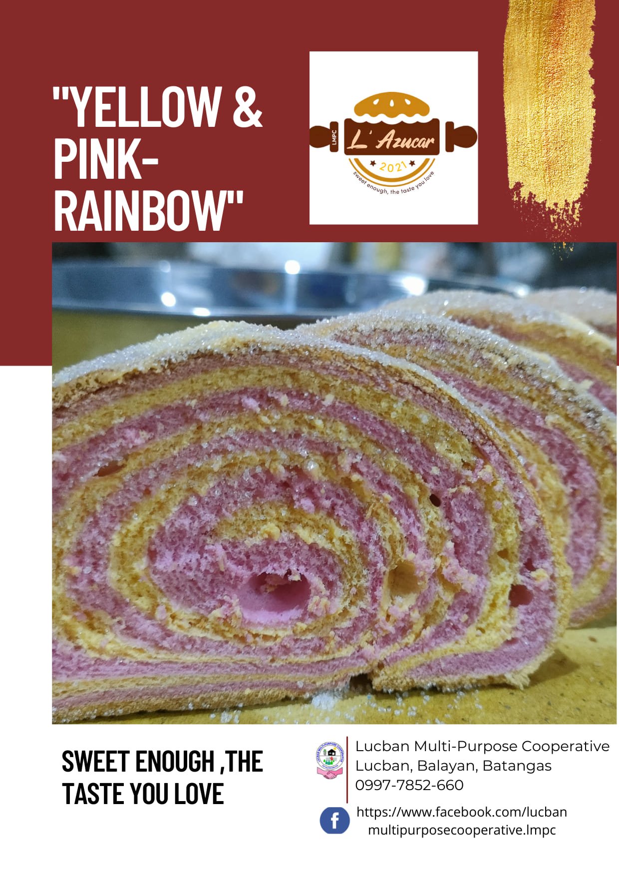 Yellow and pink rainbow